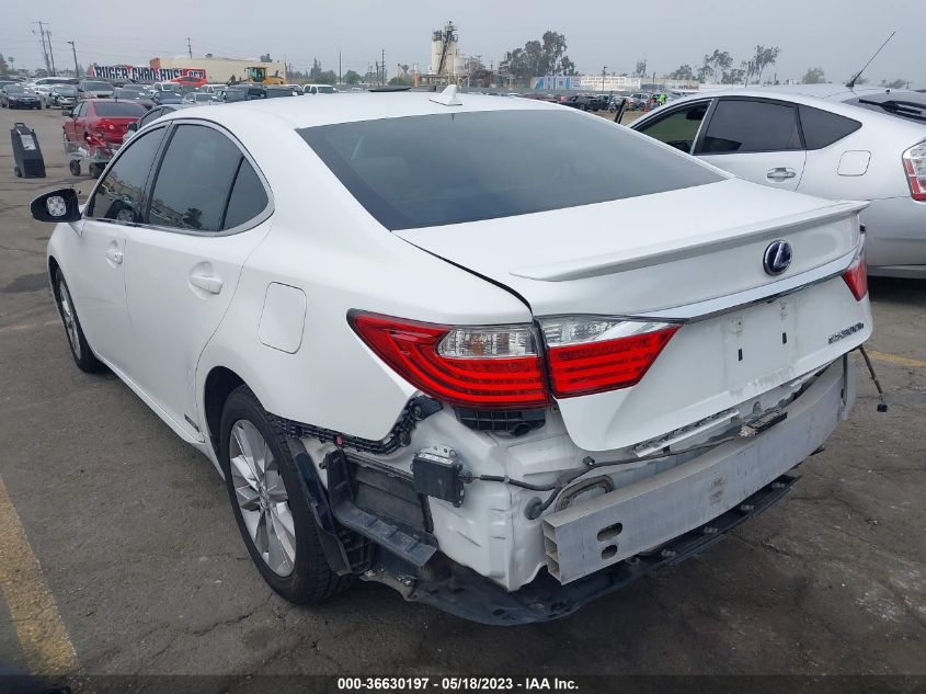 2013 LEXUS ES 300H HYBRID JTHBW1GG7D2018312