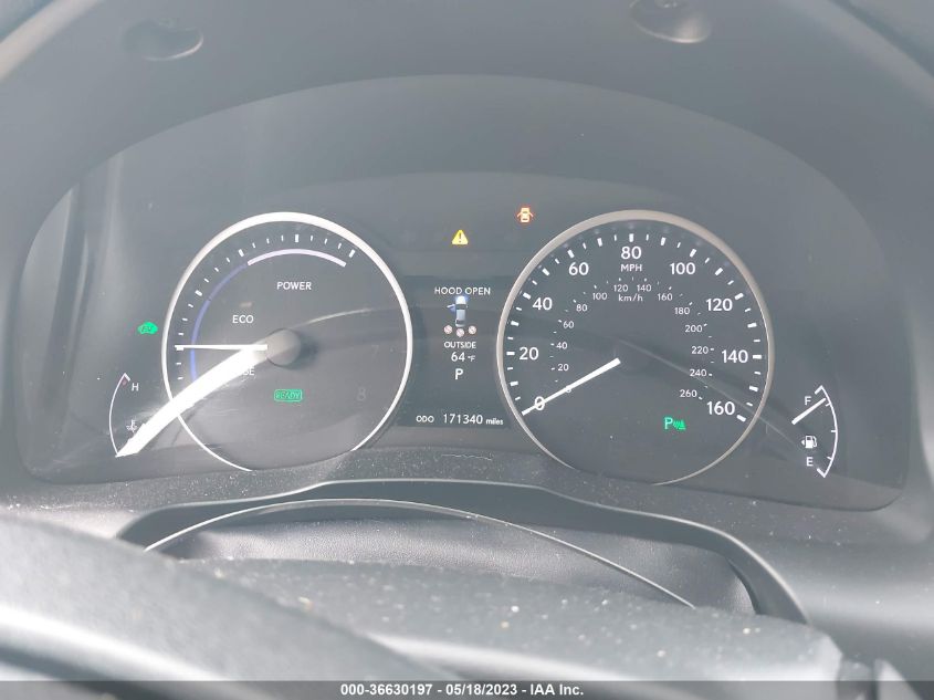2013 LEXUS ES 300H HYBRID JTHBW1GG7D2018312