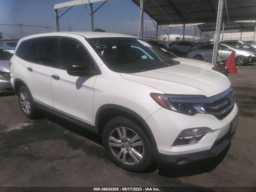 2018 HONDA PILOT LX - 5FNYF5H12JB031703