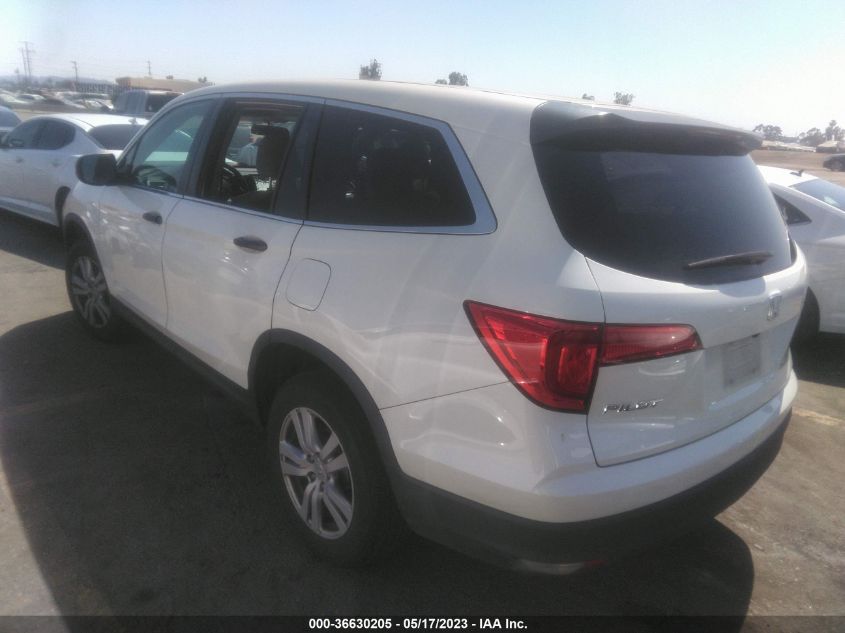 2018 HONDA PILOT LX - 5FNYF5H12JB031703
