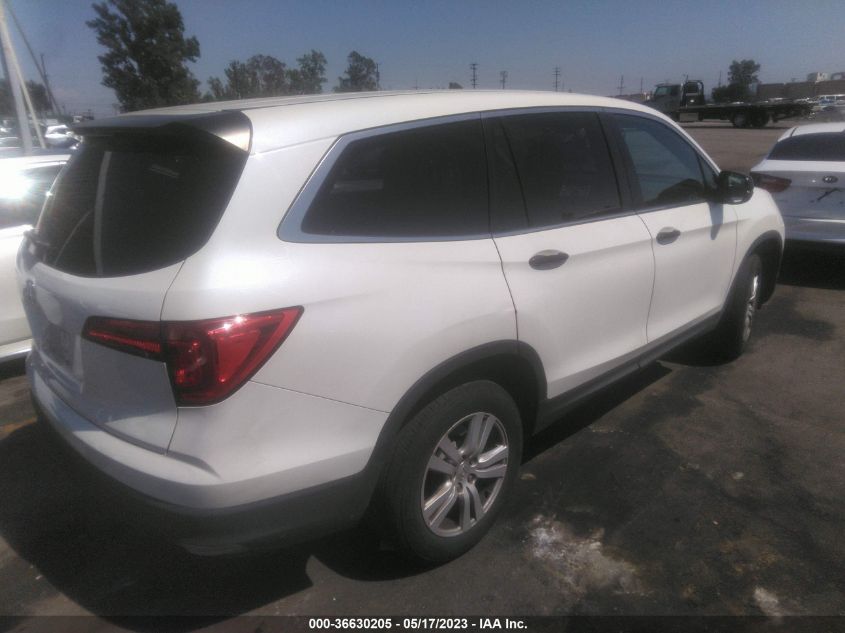 2018 HONDA PILOT LX - 5FNYF5H12JB031703