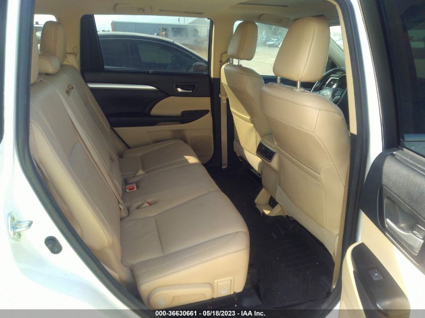 2016 TOYOTA HIGHLANDER XLE - 5TDKKRFH4GS165917