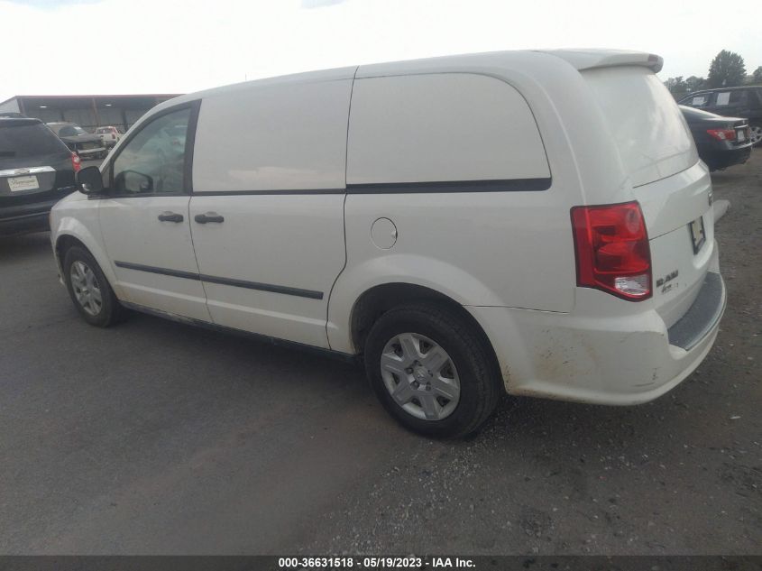 2013 RAM CARGO VAN TRADESMAN 2C4JRGAG3DR545104