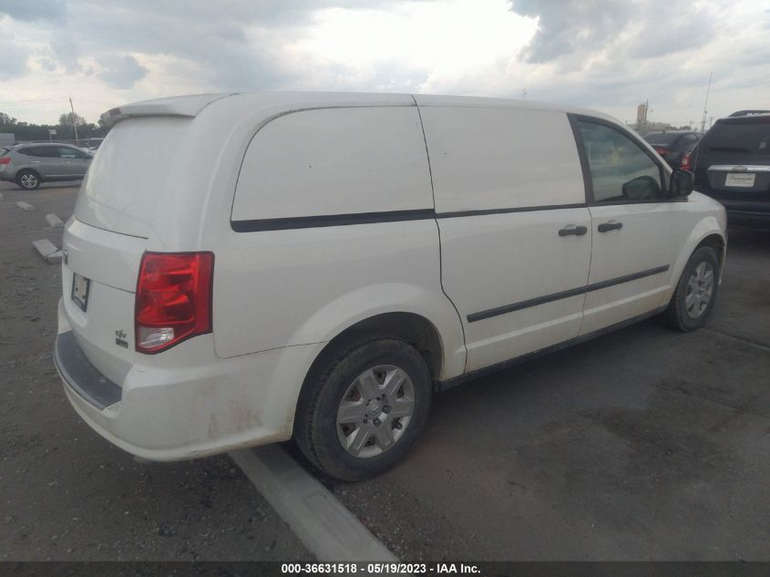 2013 RAM CARGO VAN TRADESMAN 2C4JRGAG3DR545104
