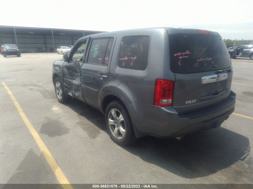 2013 HONDA PILOT EX-L - 5FNYF4H66DB012050