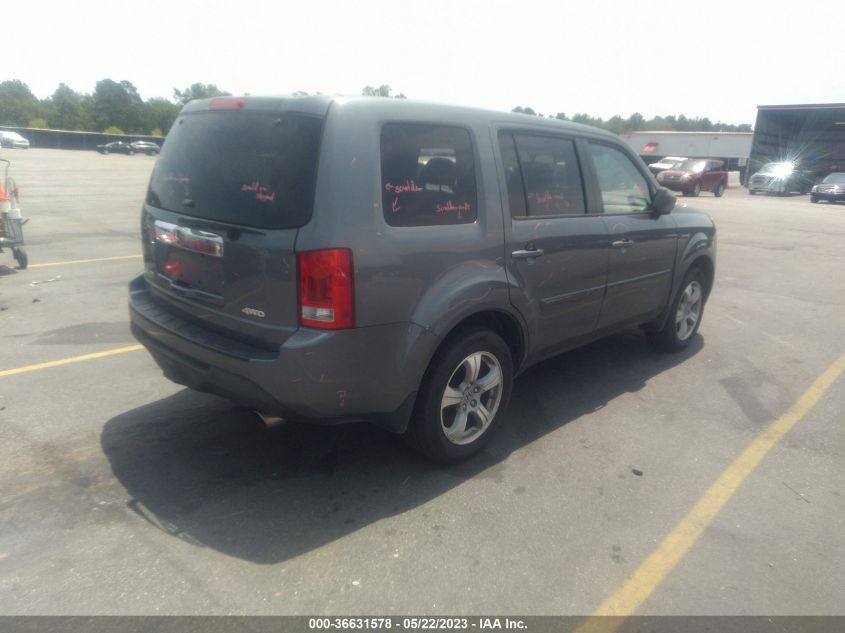 2013 HONDA PILOT EX-L - 5FNYF4H66DB012050