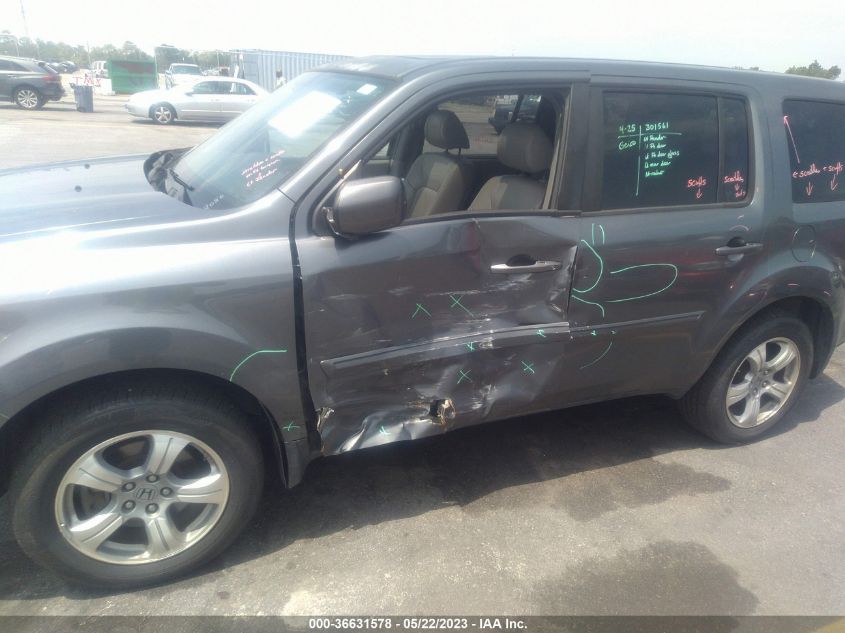 2013 HONDA PILOT EX-L - 5FNYF4H66DB012050