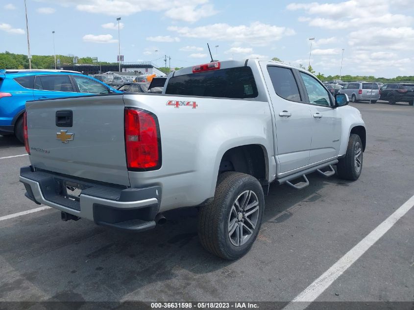 2019 CHEVROLET COLORADO 4WD WORK TRUCK - 1GCGTBEN6K1179812