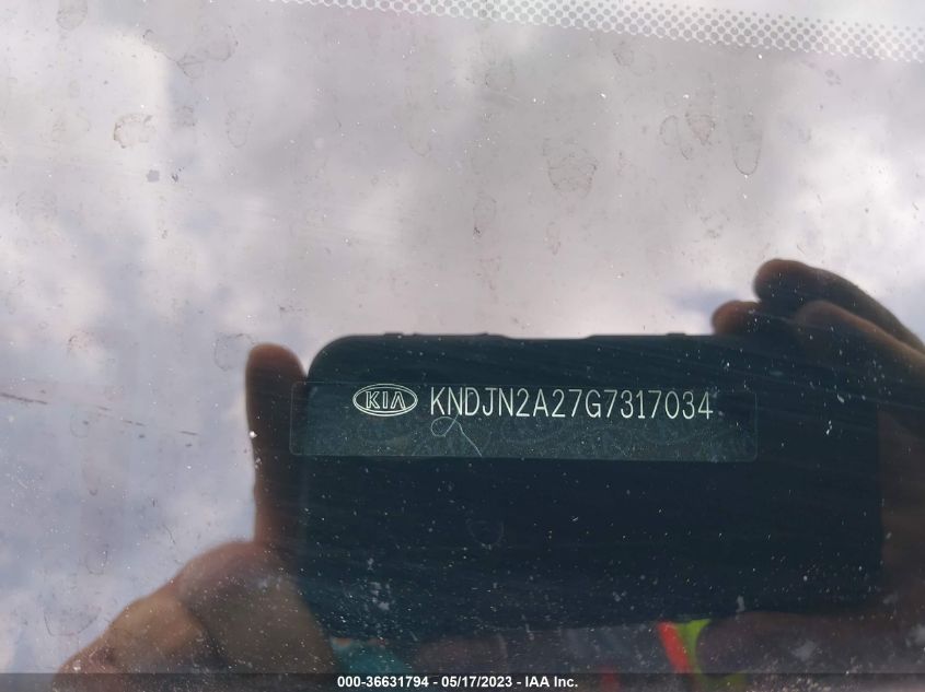 2016 KIA SOUL BASE - KNDJN2A27G7317034