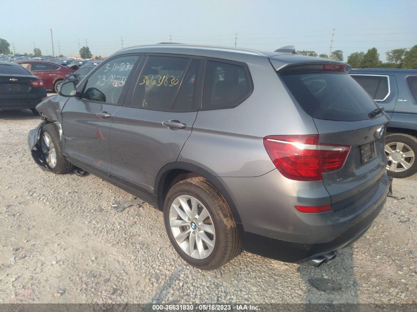 2016 BMW X3 XDRIVE28I - 5UXWX9C59G0D92294