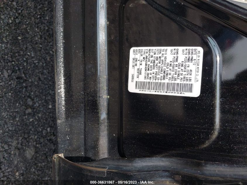 2013 NISSAN ROGUE SL - JN8AS5MV4DW101065