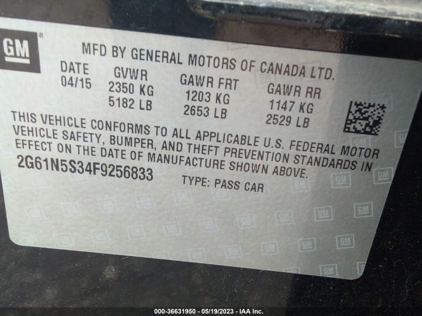 2015 CADILLAC XTS LUXURY - 2G61N5S34F9256833