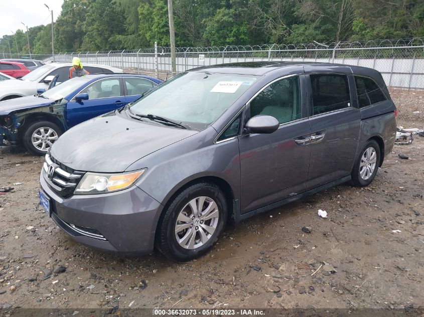 2016 HONDA ODYSSEY EX-L - 5FNRL5H64GB002012