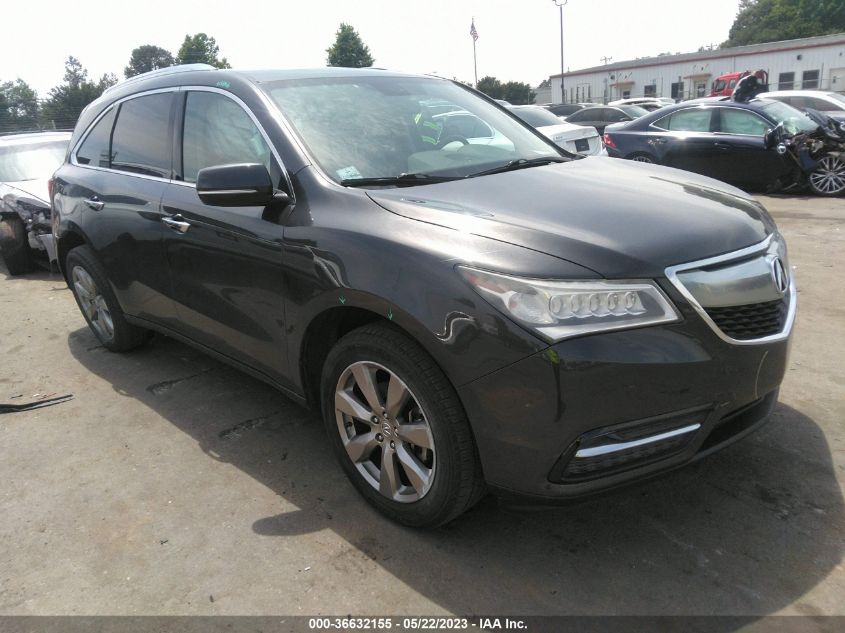 2014 ACURA MDX ADVANCE/ENTERTAINMENT PKG - 5FRYD4H82EB047272
