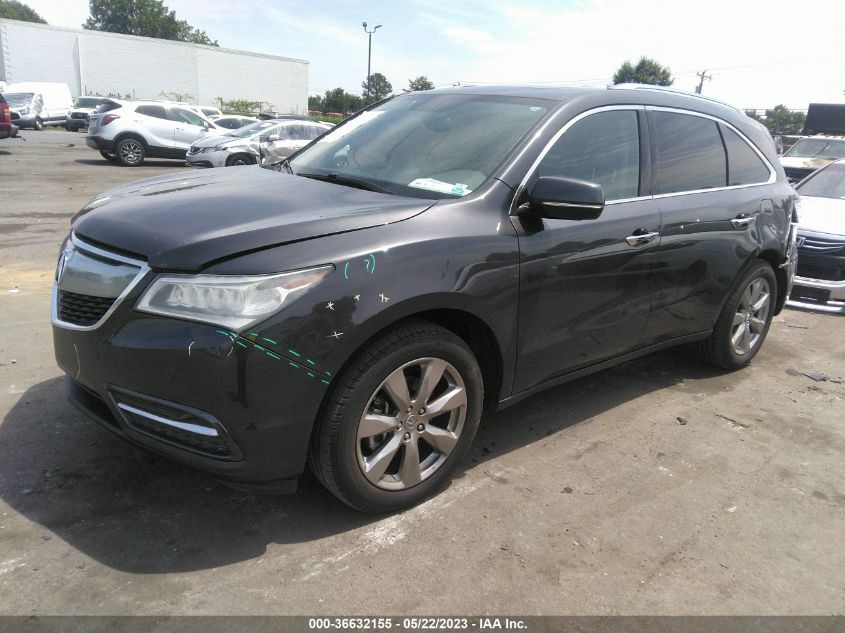 2014 ACURA MDX ADVANCE/ENTERTAINMENT PKG - 5FRYD4H82EB047272