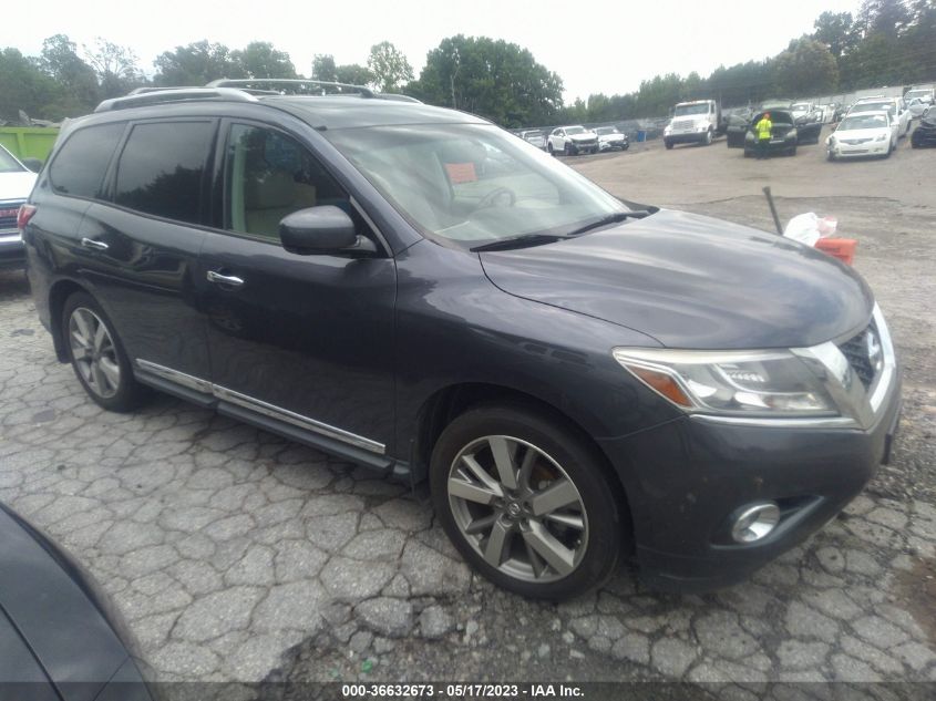 2014 NISSAN PATHFINDER PLATINUM - 5N1AR2MM1EC603902