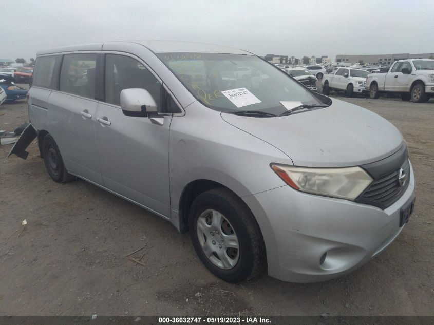 2013 NISSAN QUEST S - JN8AE2KP3D9067225