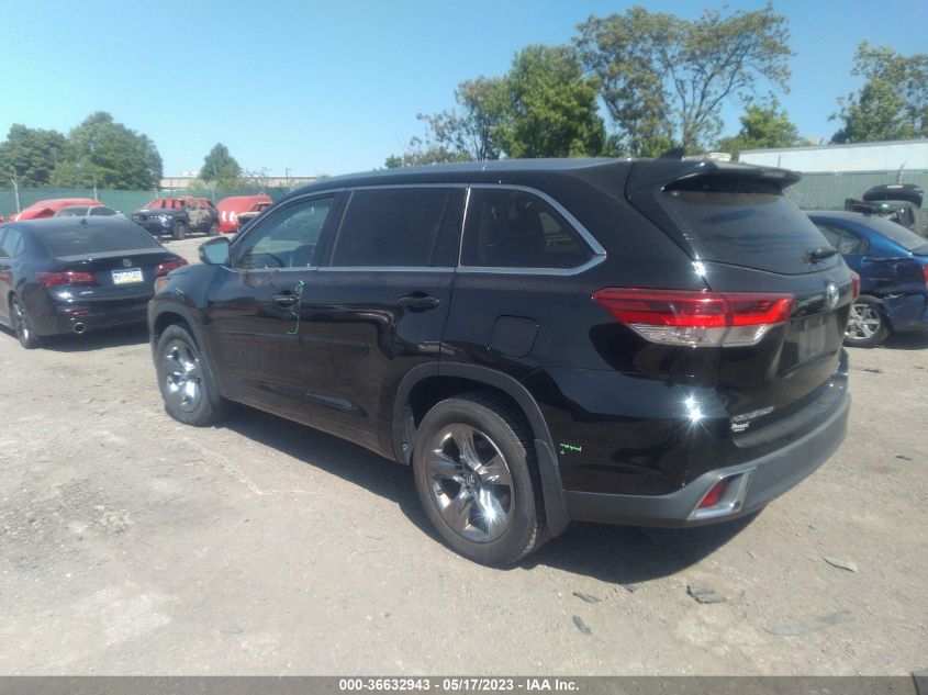 2017 TOYOTA HIGHLANDER LIMITED - 5TDDZRFH2HS376989