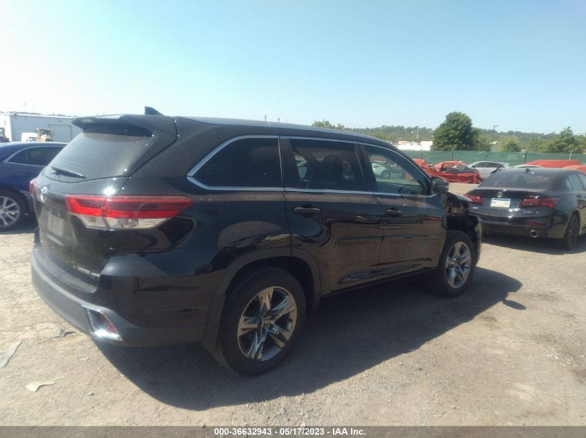 2017 TOYOTA HIGHLANDER LIMITED - 5TDDZRFH2HS376989