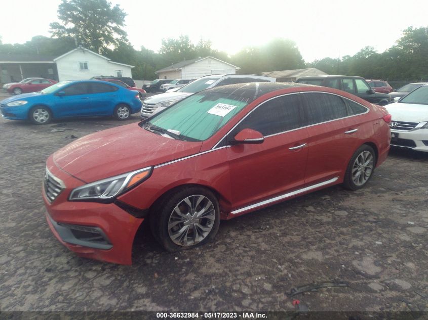 2015 HYUNDAI SONATA 2.0T LIMITED - 5NPE34AB3FH168764