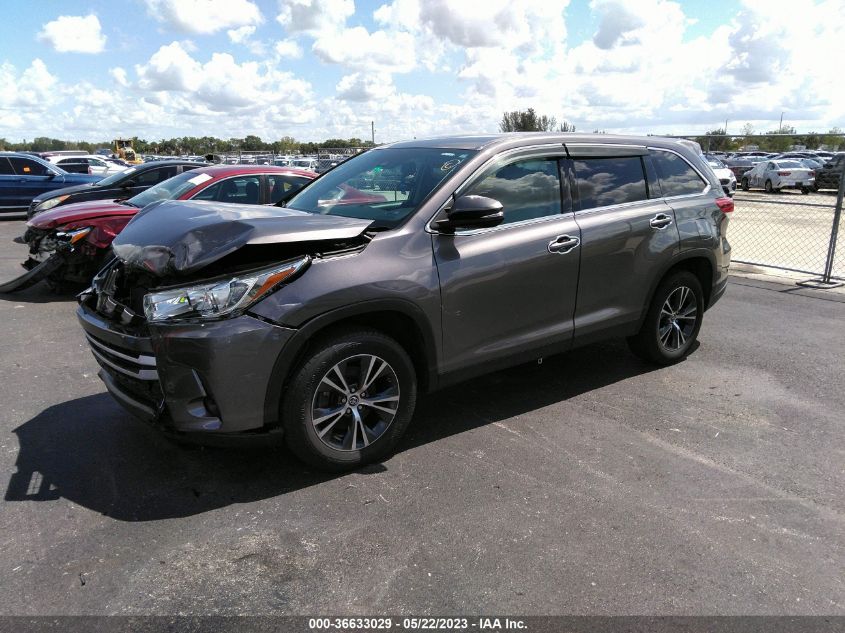 2019 TOYOTA HIGHLANDER LE - 5TDZARFH4KS050650
