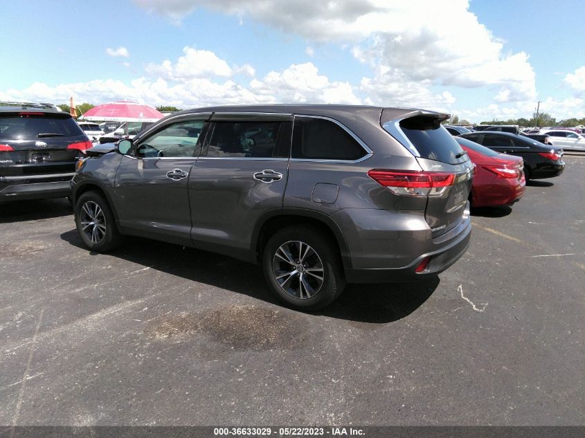 2019 TOYOTA HIGHLANDER LE - 5TDZARFH4KS050650