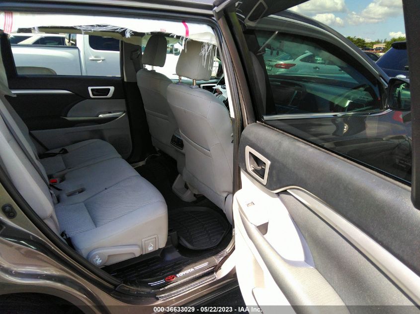2019 TOYOTA HIGHLANDER LE - 5TDZARFH4KS050650