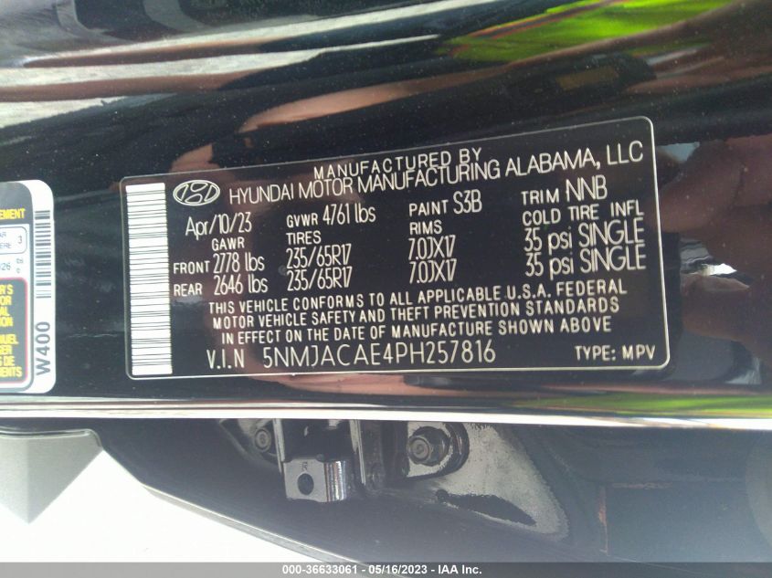 2023 HYUNDAI TUCSON SE - 5NMJACAE4PH257816