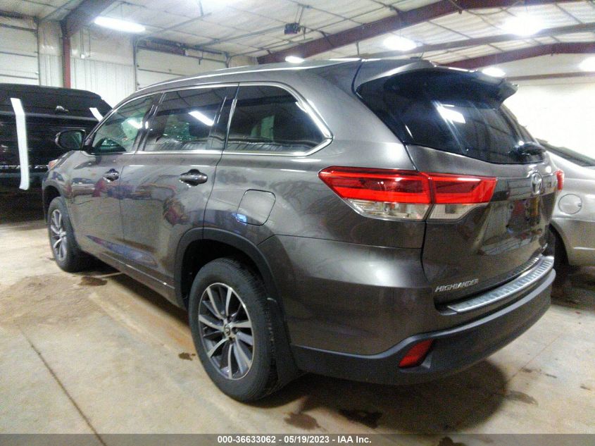 2017 TOYOTA HIGHLANDER XLE/SE - 5TDJZRFH3HS372338