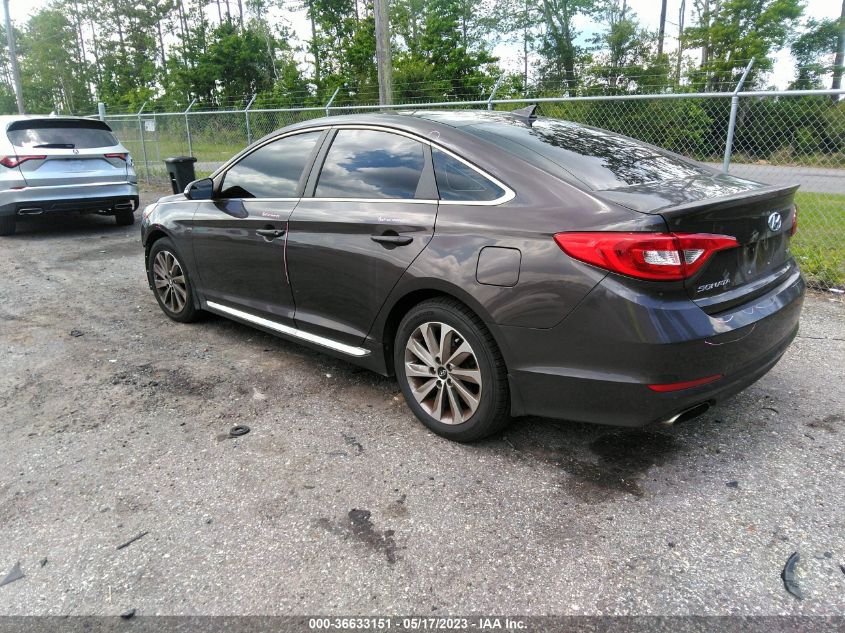 2015 HYUNDAI SONATA 2.4L SPORT - 5NPE34AF6FH132747