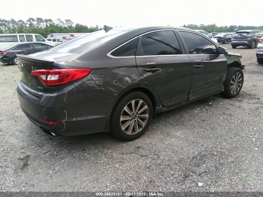 2015 HYUNDAI SONATA 2.4L SPORT - 5NPE34AF6FH132747