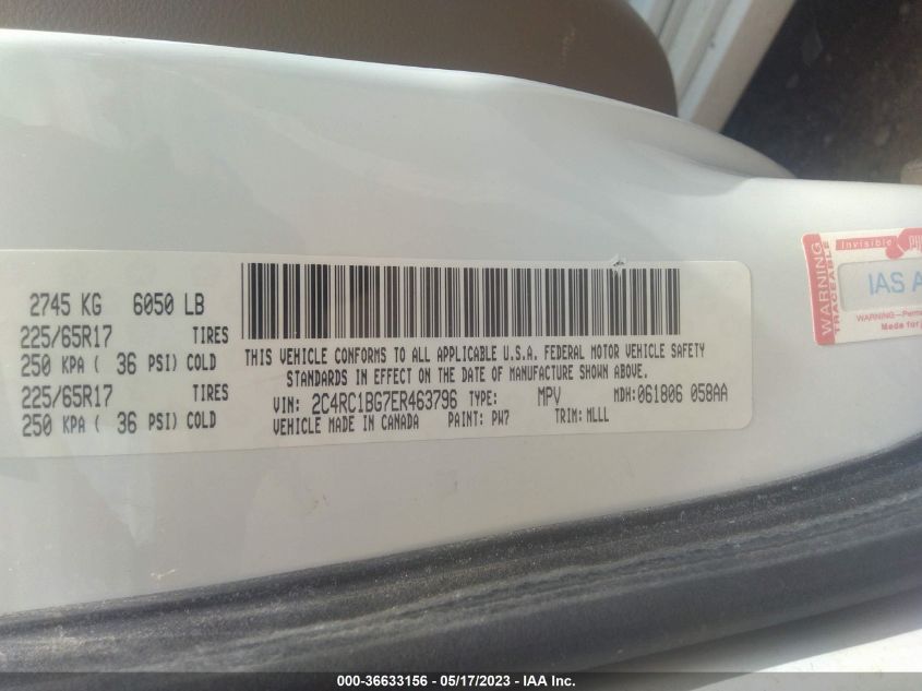 2014 CHRYSLER TOWN & COUNTRY TOURING - 2C4RC1BG7ER463796