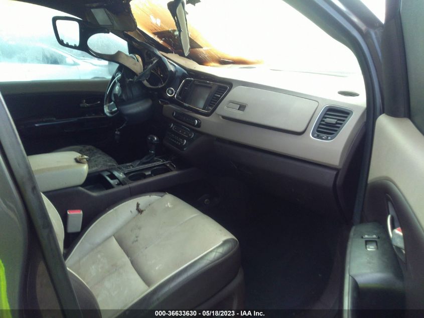 2016 KIA SEDONA SX-L - KNDME5C18G6130314