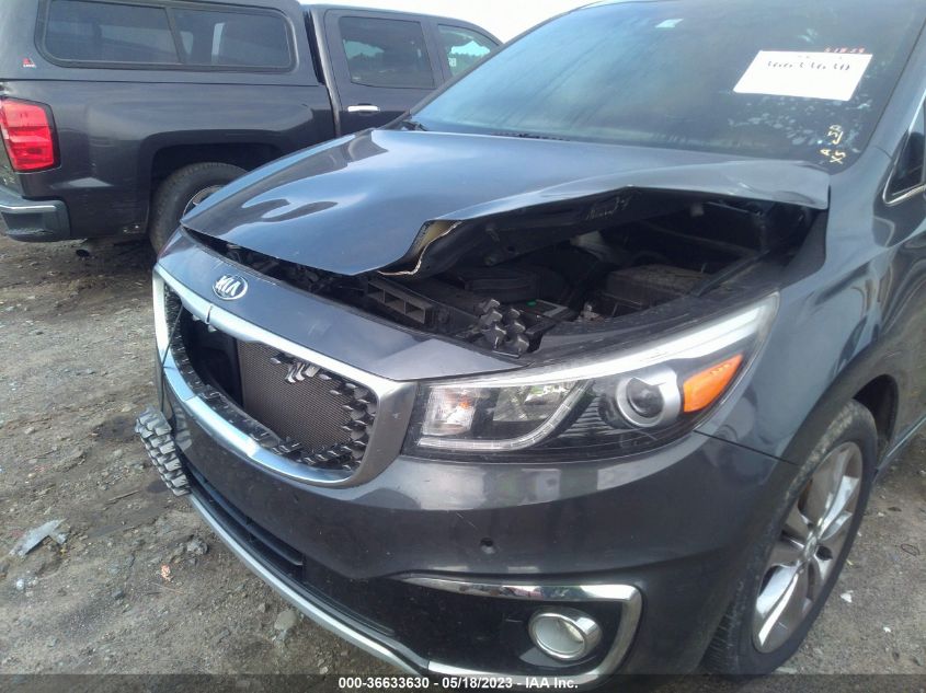 2016 KIA SEDONA SX-L - KNDME5C18G6130314