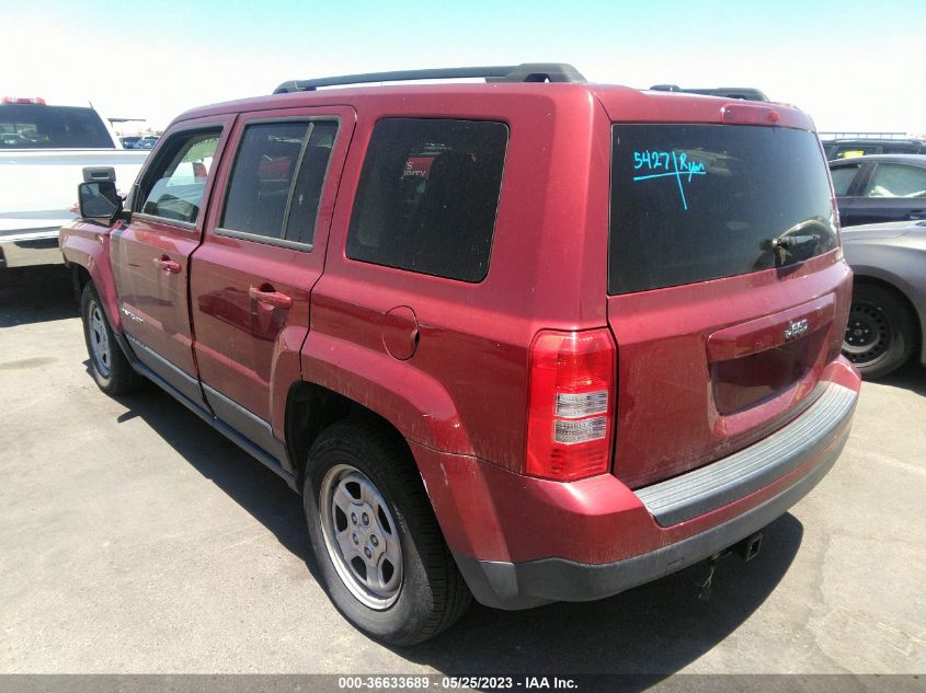 2016 JEEP PATRIOT SPORT - 1C4NJPBA1GD575955