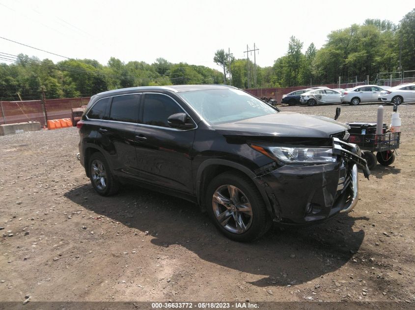 2019 TOYOTA HIGHLANDER LIMITED - 5TDDZRFH7KS715690