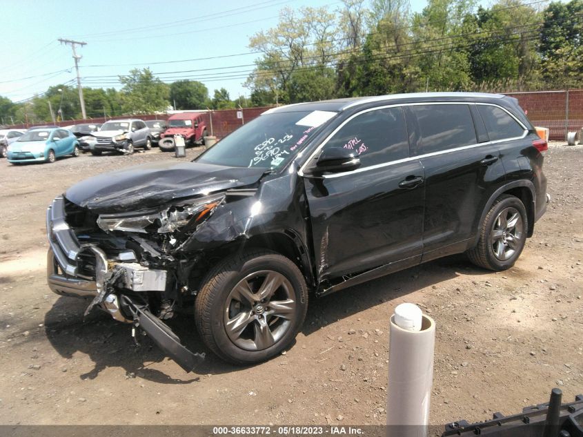 2019 TOYOTA HIGHLANDER LIMITED - 5TDDZRFH7KS715690