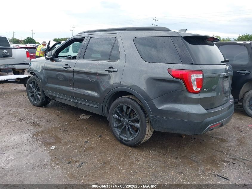 2017 FORD EXPLORER XLT - 1FM5K7D84HGD40212