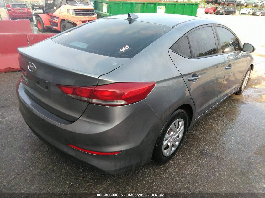 2017 HYUNDAI ELANTRA SE - KMHD74LFXHU371445