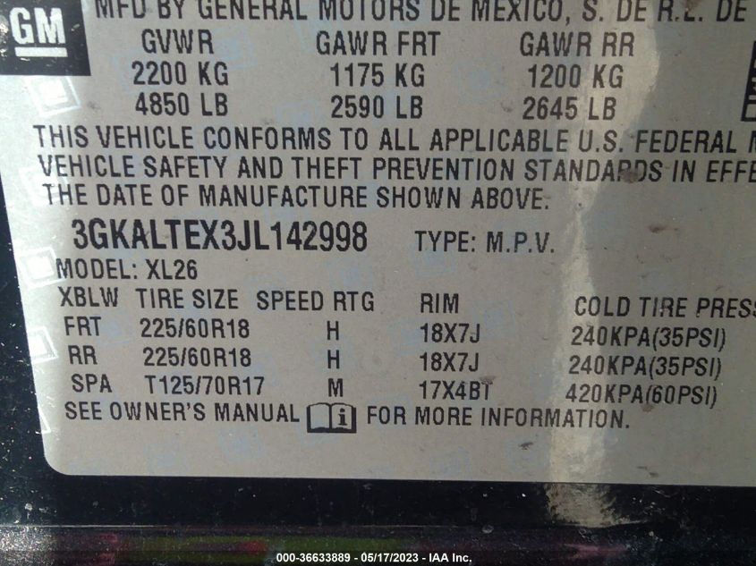 2018 GMC TERRAIN SLE - 3GKALTEX3JL142998