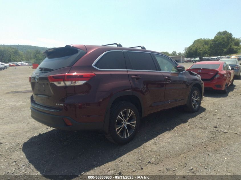2018 TOYOTA HIGHLANDER LE - 5TDBZRFH8JS892559