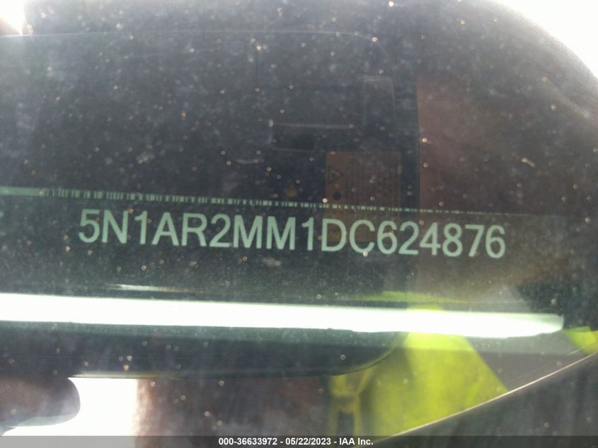 2013 NISSAN PATHFINDER SL - 5N1AR2MM1DC624876