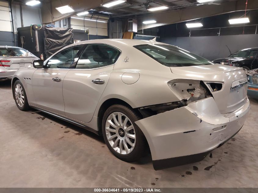 2014 MASERATI GHIBLI ZAM57XSA1E1090241