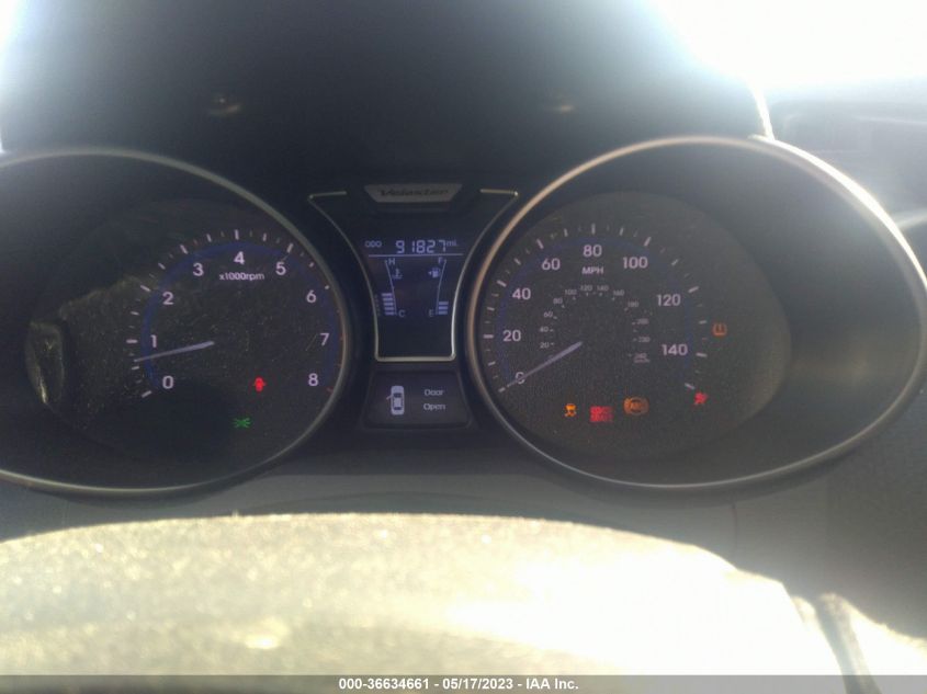 2013 HYUNDAI VELOSTER TURBO W/BLACK INT - KMHTC6AE6DU154000