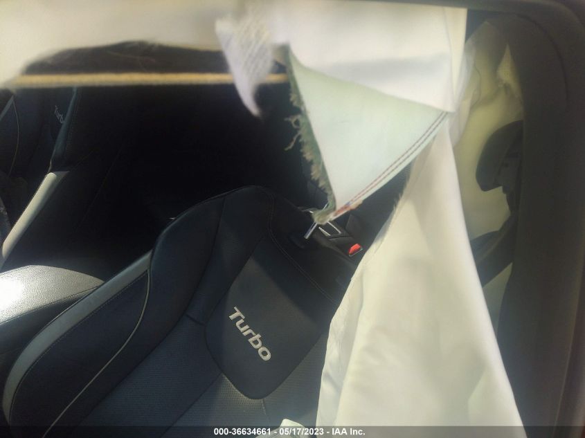 2013 HYUNDAI VELOSTER TURBO W/BLACK INT - KMHTC6AE6DU154000
