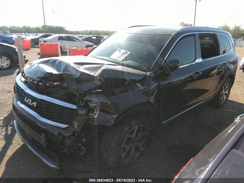 VIN 5XYP34HC0NG216895 2022 KIA TELLURIDE EX