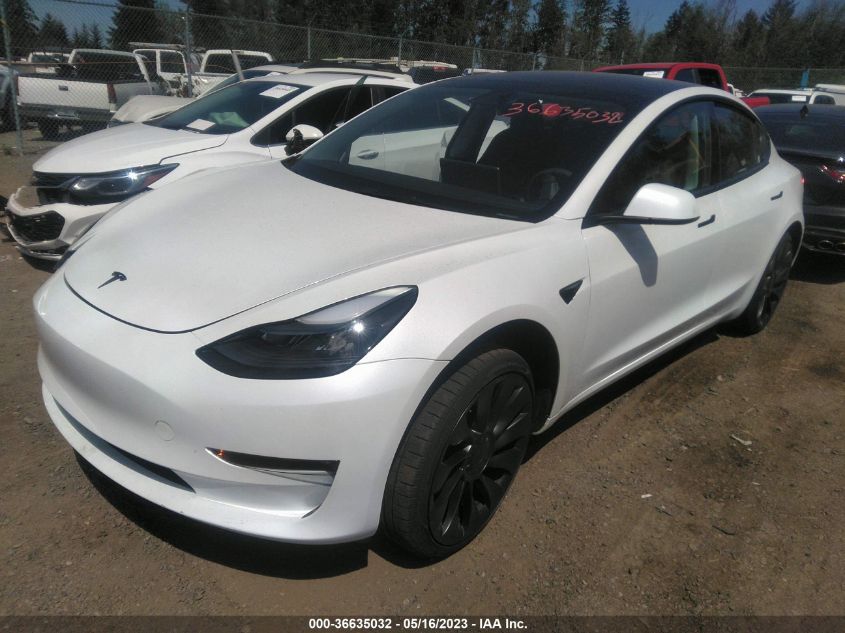 2023 TESLA MODEL 3 PERFORMANCE - 5YJ3E1EC7PF487233