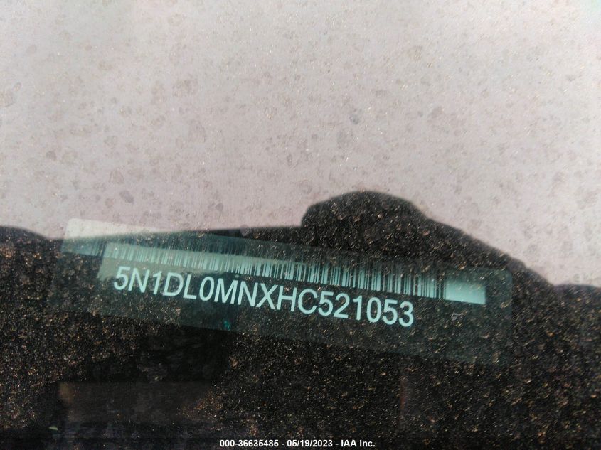 2017 INFINITI QX60 - 5N1DL0MNXHC521053