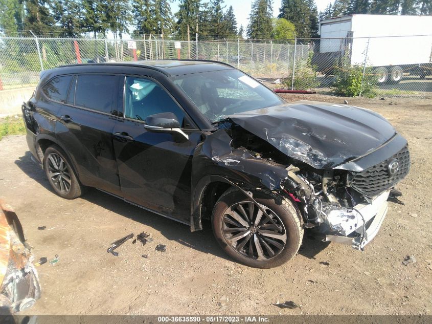 2021 TOYOTA HIGHLANDER XSE - 5TDLZRBH0MS145567