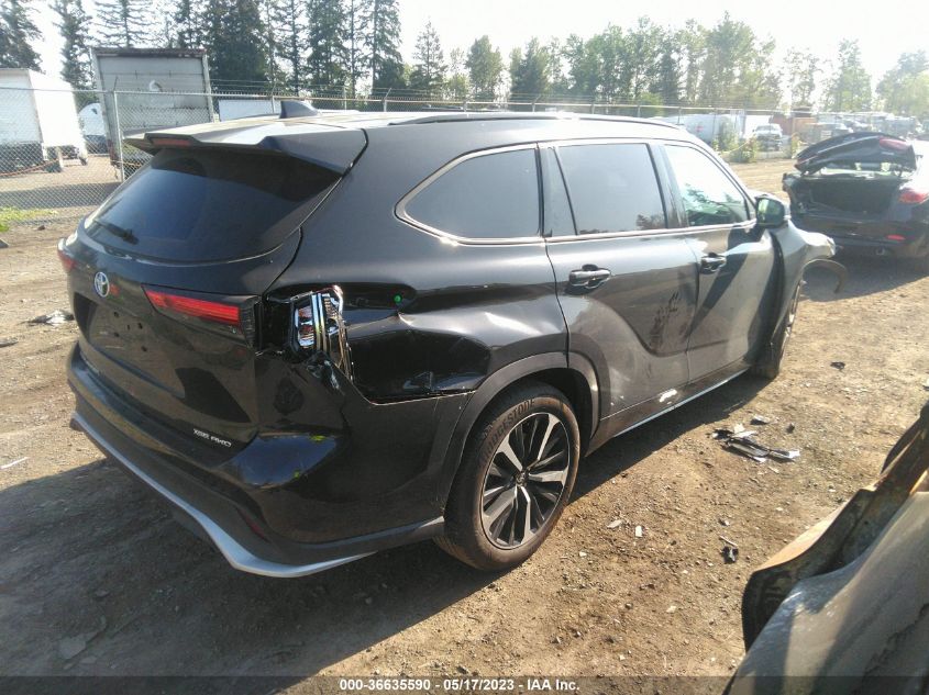 2021 TOYOTA HIGHLANDER XSE - 5TDLZRBH0MS145567